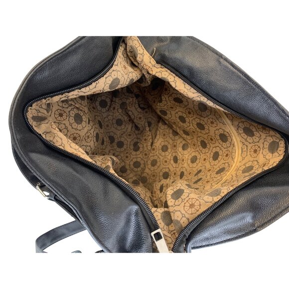 VTG Marc By Marc Jacobs Black Utility Cargo Workwear Work Leather Bag Crossbody - Picture 4 of 16